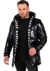 Men’s Winter Jacket Sandy — Black Glossy (PVC)