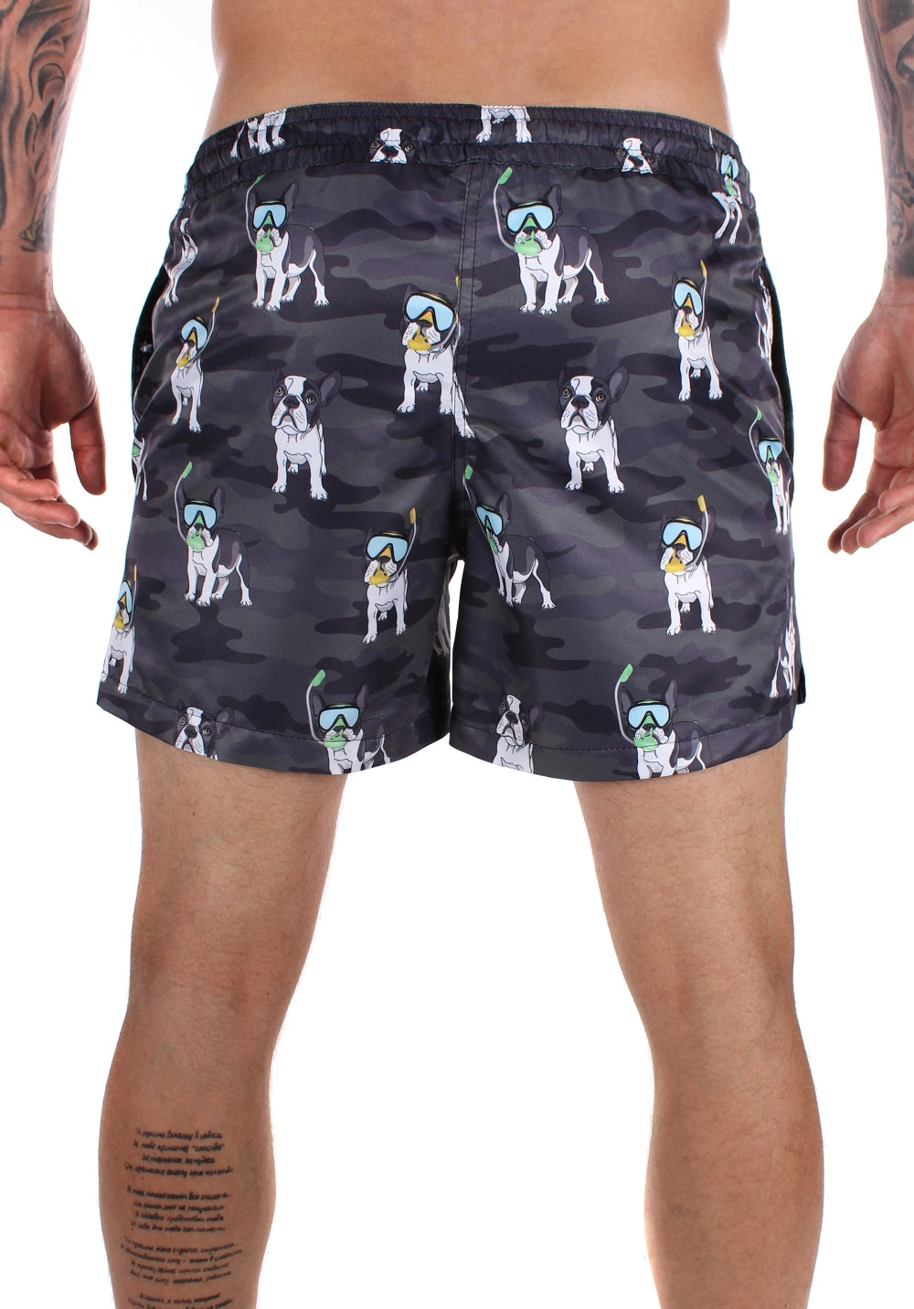 Men’s Swimshorts Scuba Dogs – Grey Camo