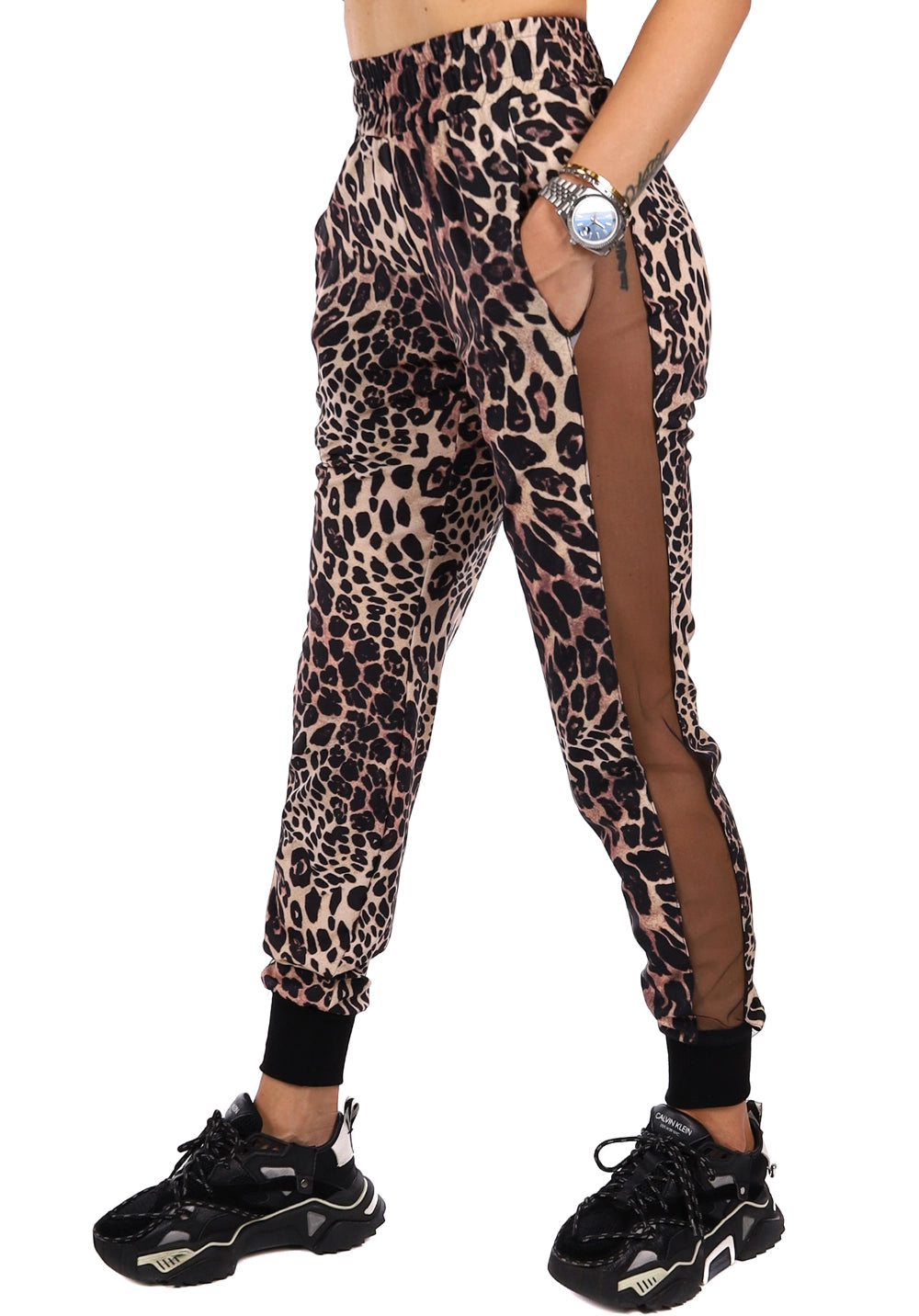 Women’s Mesh-Panel Joggers Sindi Leo