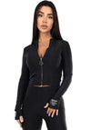 Women’s Fitted Slim Tracksuit Black