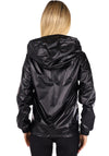 Women’s Shiny Windbreaker Stripe Classic Black