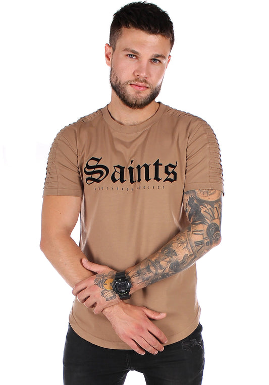 Men’s T-Shirt Saints Quilted — Beige