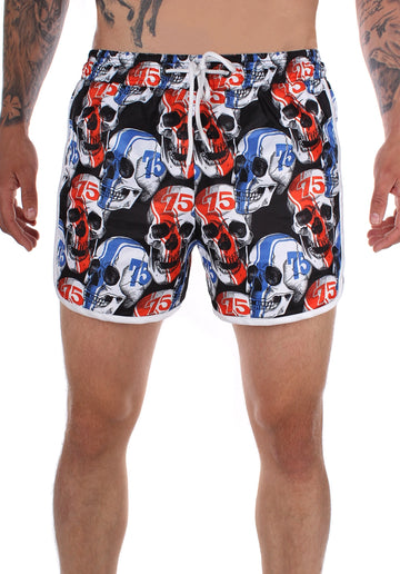 Men’s Swimshorts Skull NUMBERS 75 – Multicolor