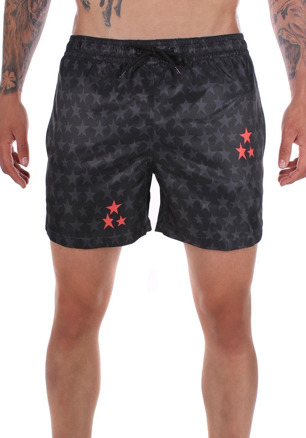 Men’s Swimshorts STARS DISTORTED – Black