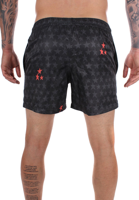 Men’s Swimshorts STARS DISTORTED – Black