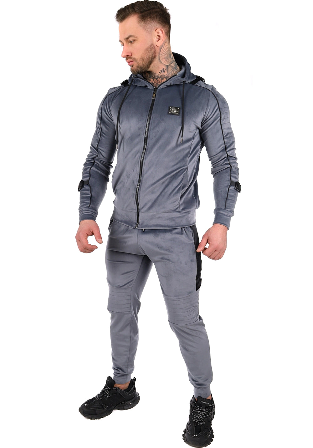Men’s Tracksuit Tiesto – Grey Velour