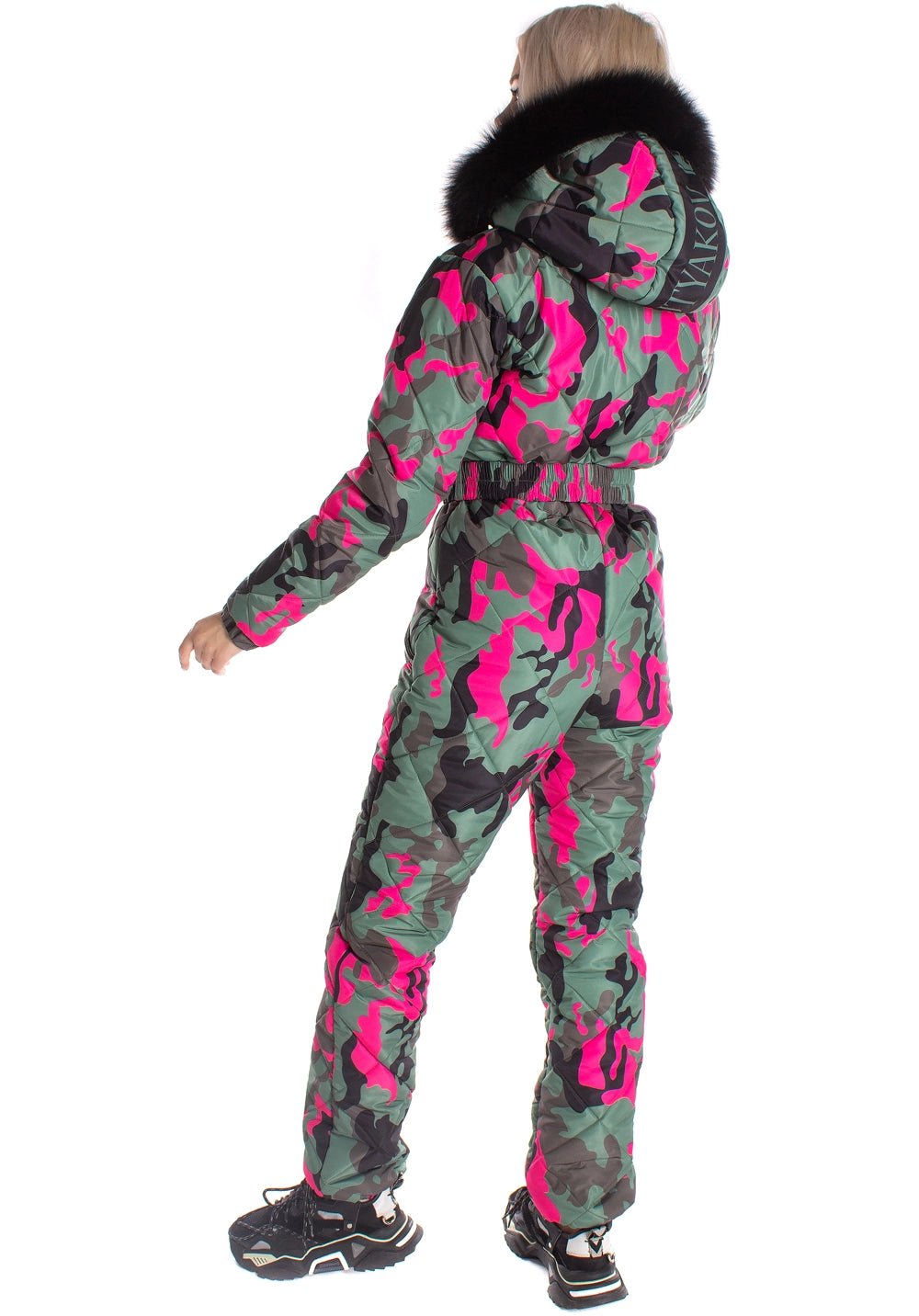 Women’s Ski Suit – One Piece Snow Suit Vale Stripe Classic