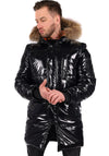 Men’s Winter Jacket Gloss — Black Glossy (PVC)