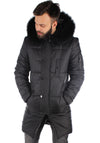 Men’s Winter Jacket Black — Matte Black