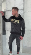 Men’s Hoodie Vela — Black Velour
