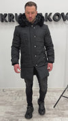 Men’s Winter Jacket Black — Matte Black