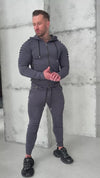 COUPLE KNIT TRACKSUITS RELIEF – GRAPHITE