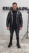 Men’s Winter Jacket Sandy — Black Glossy (PVC)