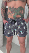 Men’s Swimshorts Scuba Dogs – Grey Camo
