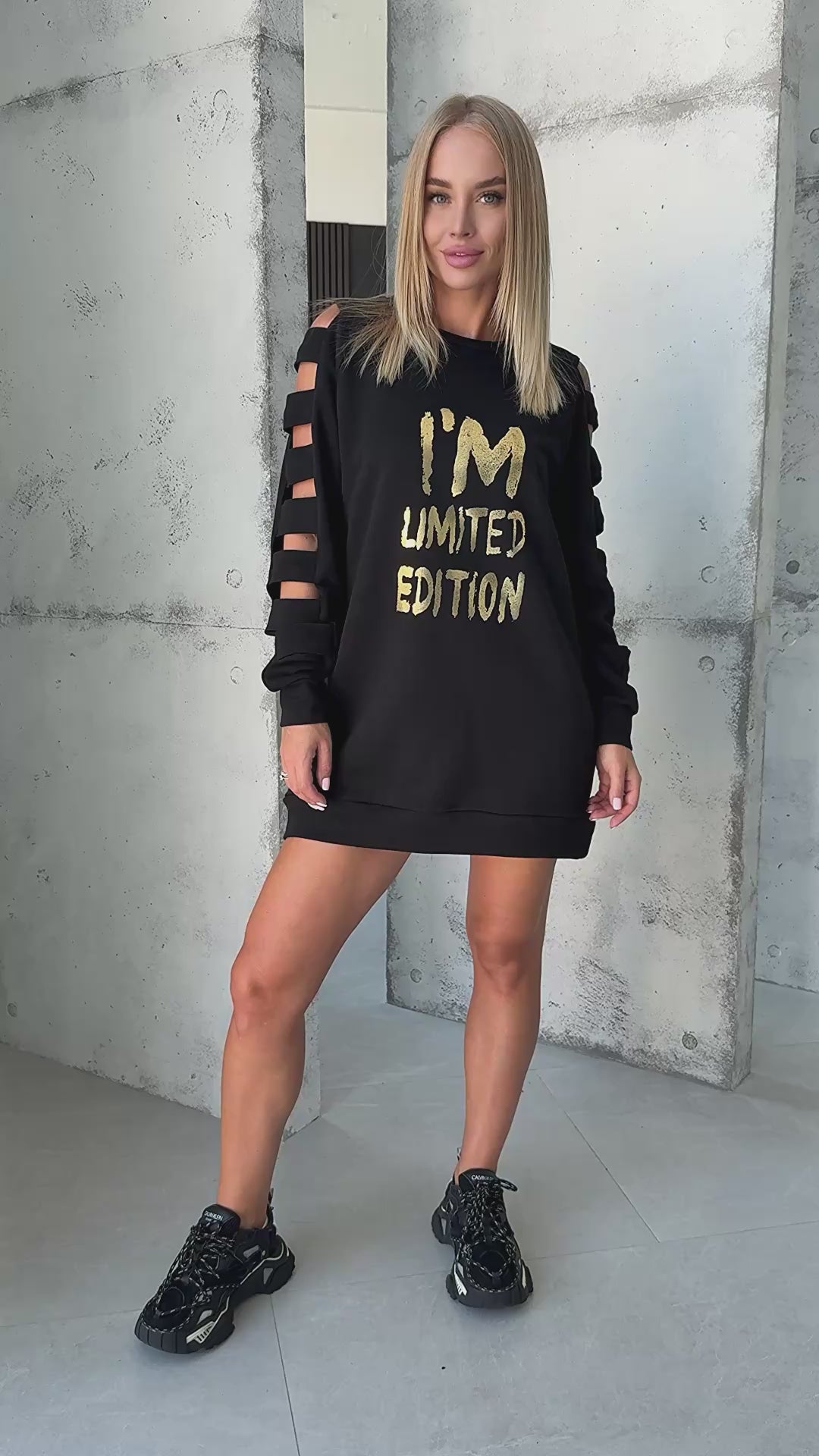 Women’s Cut-Out Tunic Limited Edition Black