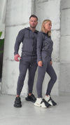 COUPLE KNIT TRACKSUITS RELIEF – GRAPHITE