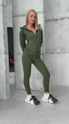 Women’s Knit Relief Tracksuit Green – Relief