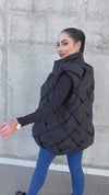 Women’s Designer Quilted Vest Equilibrium Black