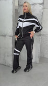Women’s Retro 90s Tracksuit — Black Classic