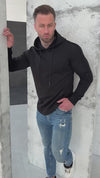 Men’s Hoodie Relief 3 — Black