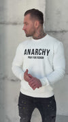 Men’s Sweatshirt Anarchy — White