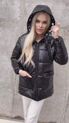 Women’s Winter Puffer Jacket – Sandy Black