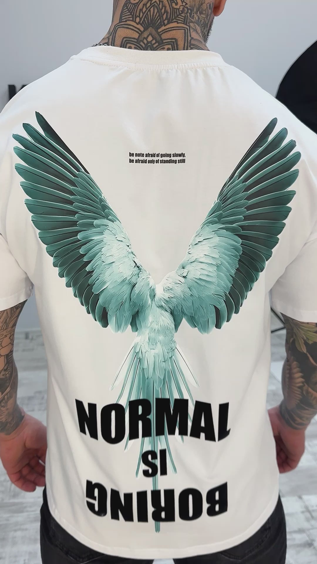 Men’s T-Shirt Bird Normal — White