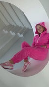 Women’s Fleece Jumpsuit Flow Pink