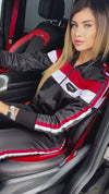 Women’s Stripe Tracksuit – Sport Black