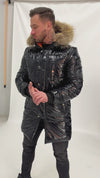 Men’s Winter Jacket Gloss — Black Glossy (PVC)