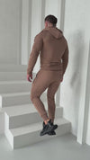 Men’s Knit Tracksuit Relief – Beige