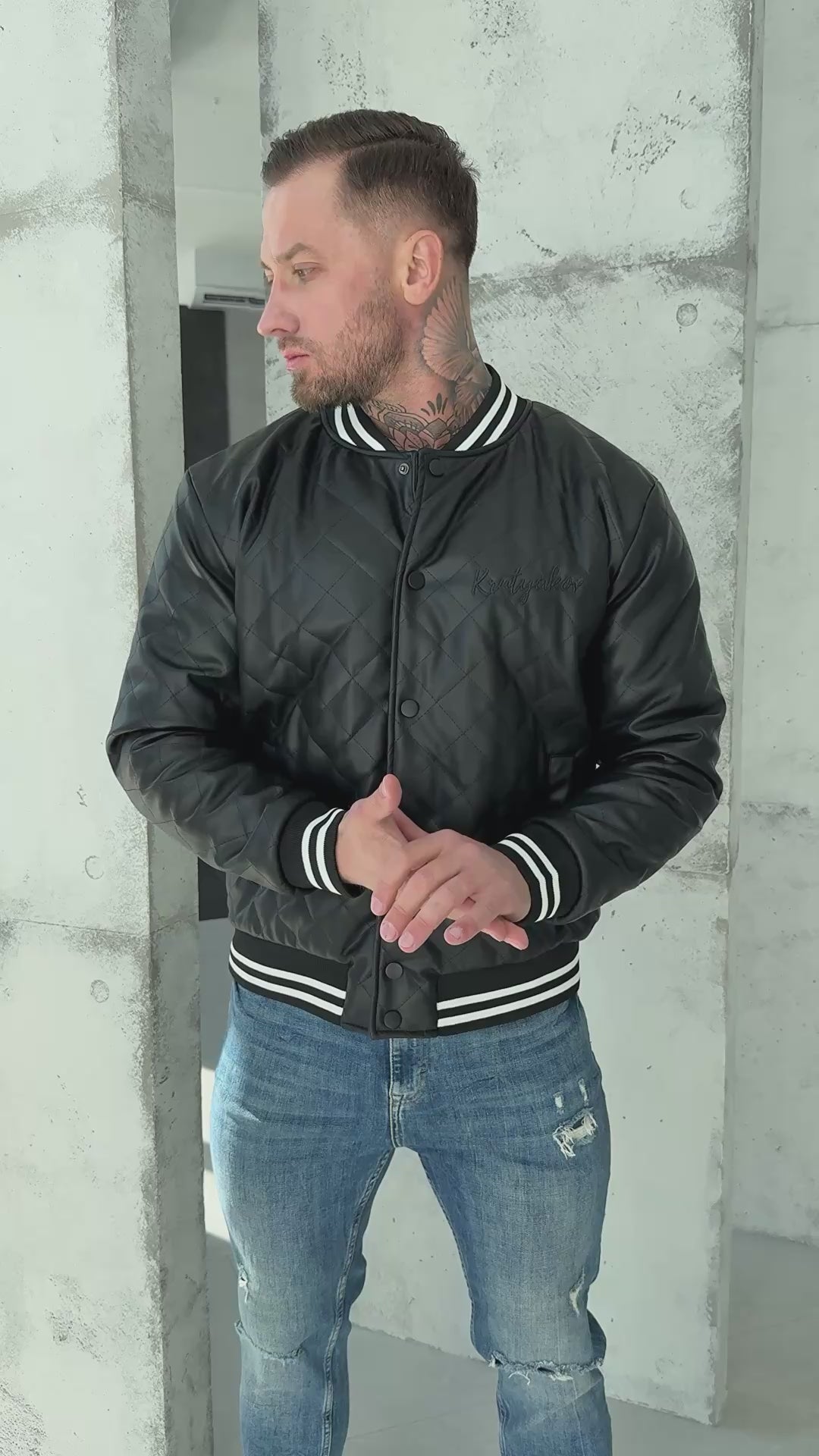 Men’s Bomber Split — Black