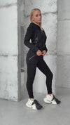 Women’s Knit Relief Tracksuit Black – Relief