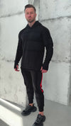 Men’s Tracksuit Hardy – Black / Red Stripe