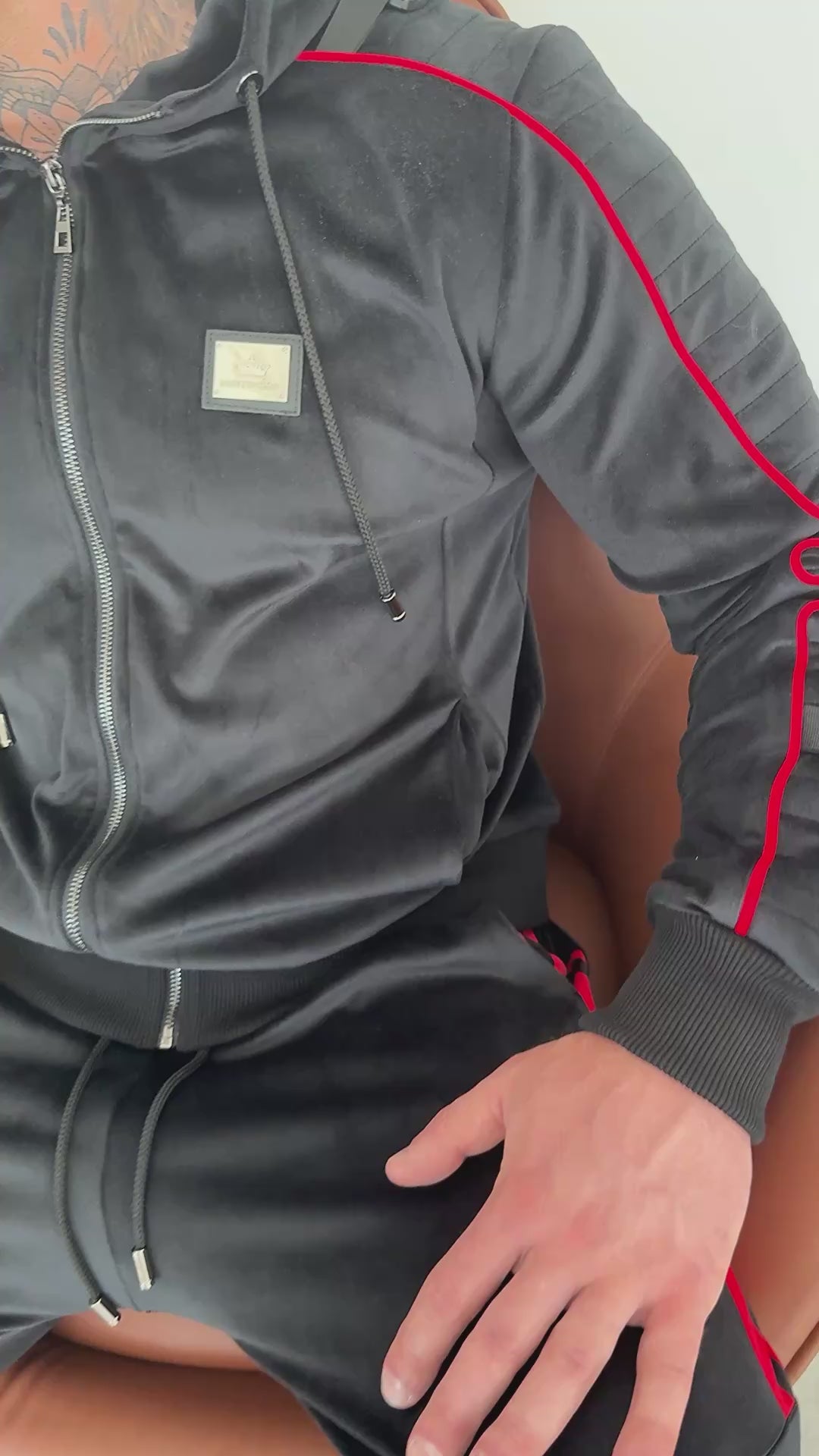 Men’s Tracksuit Tiesto – Black Velour