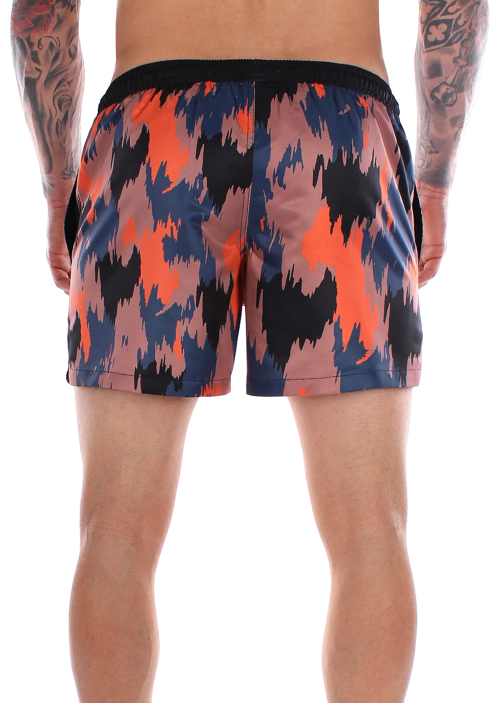 Men’s Swimshorts Retro – Orange/Blue